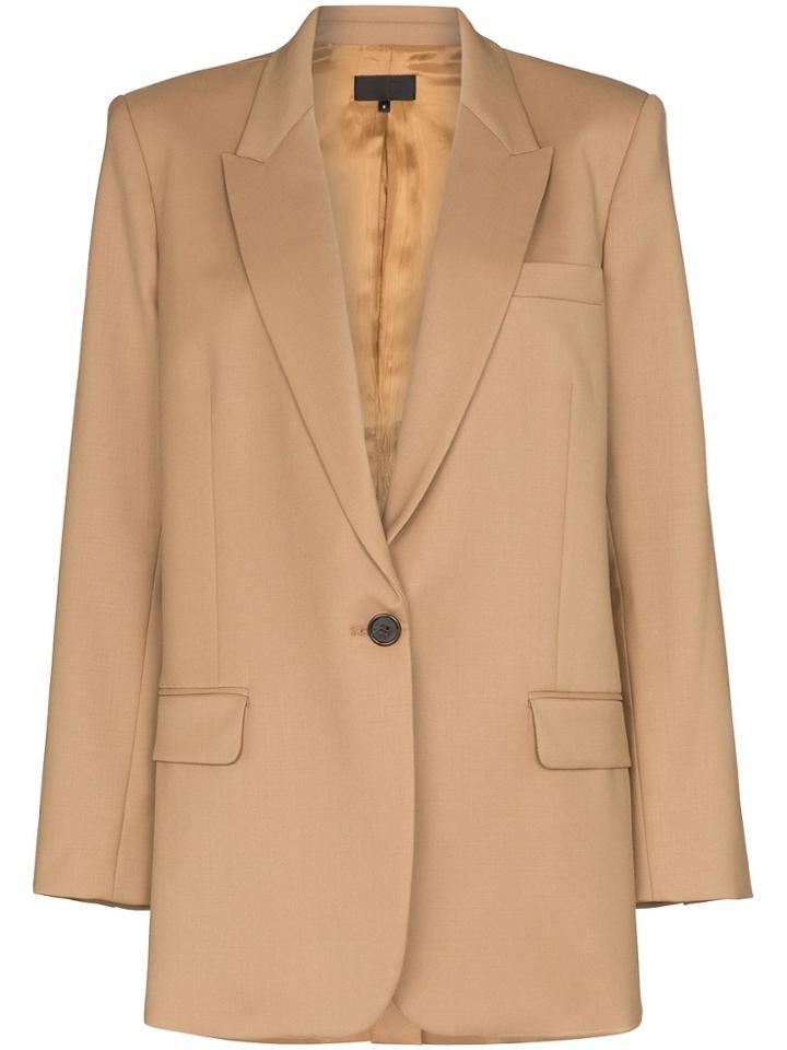 Nili Lotan Diane Tailored Blazer - Brown