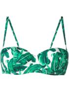 Dolce & Gabbana Banana Leaf Print Balconette Bikini Top