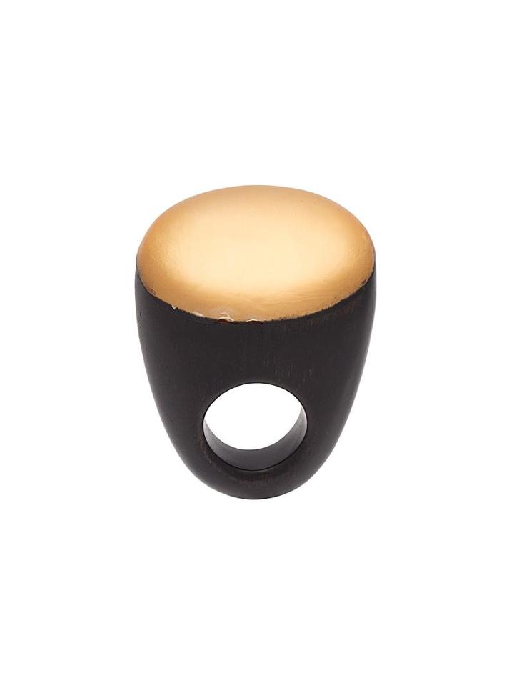 Monies Tall Contrast Top Ring, Women's, Size: Medium, Black