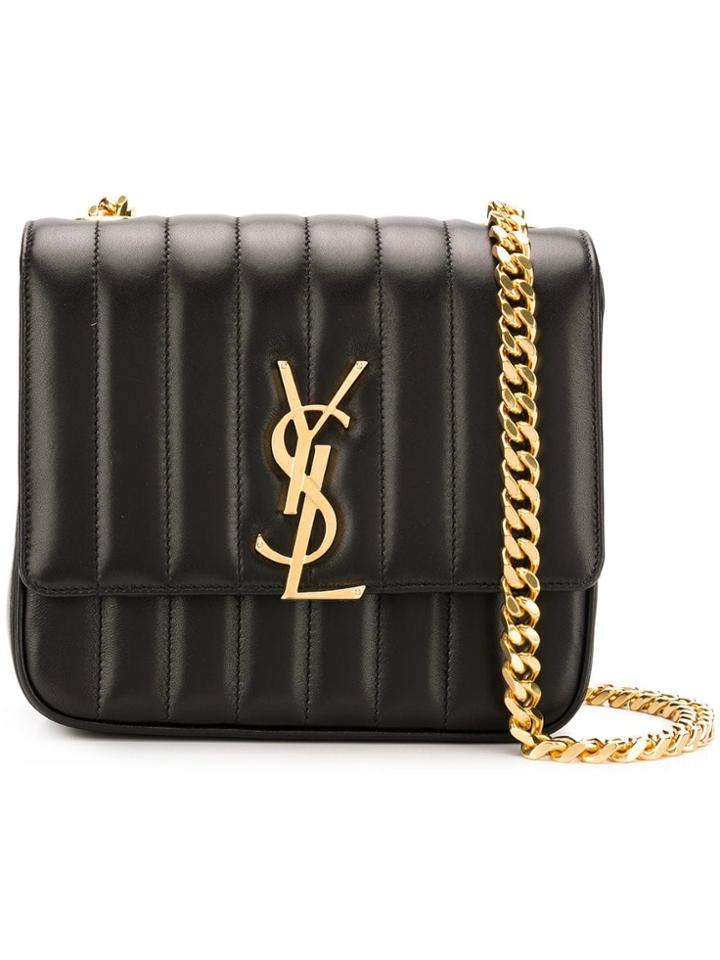Saint Laurent Vicky Medium Shoulder Bag - Black