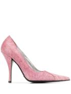 Dolce & Gabbana Pre-owned 2000's Crocodile Effect Pumps - Pink
