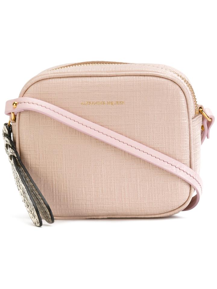 Alexander Mcqueen Zipped Crossbody Bag - Pink & Purple