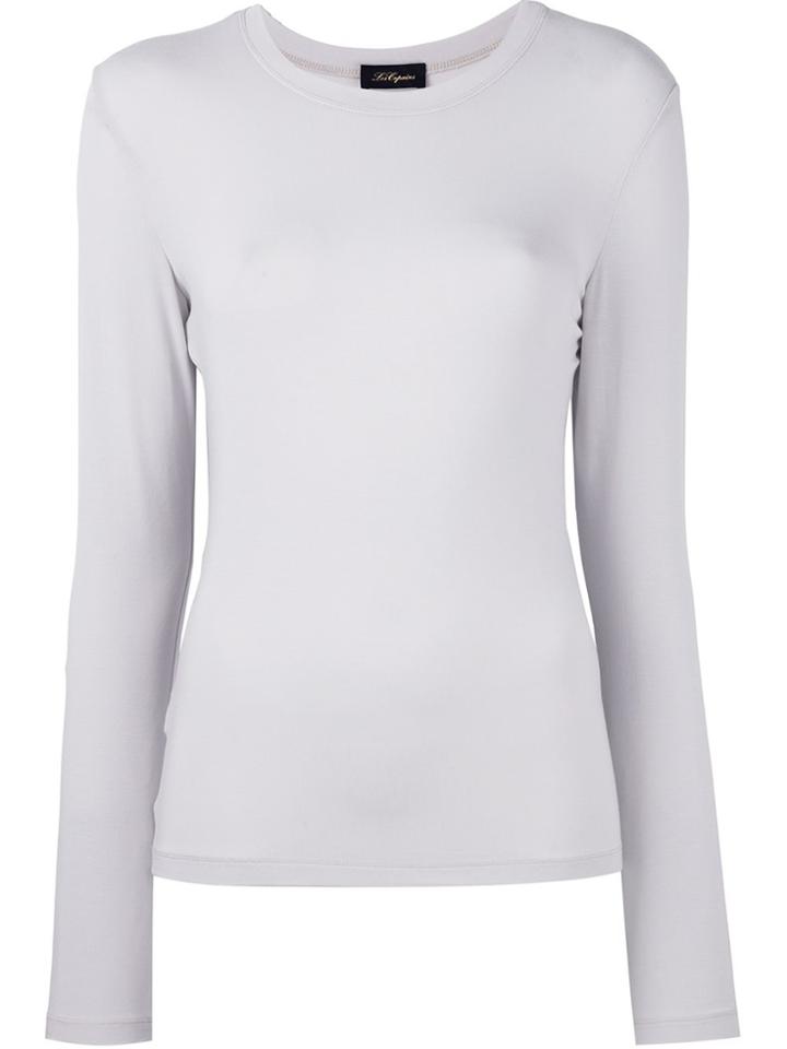 Les Copains Long Sleeved T-shirt - Grey