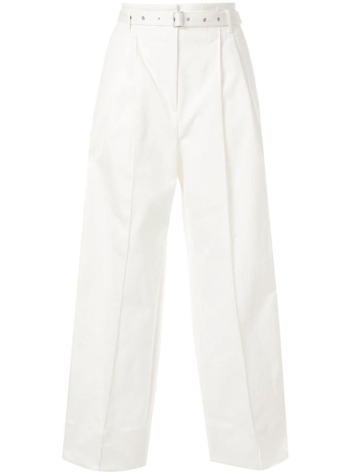 Des Prés Belted Tailored Trousers - White