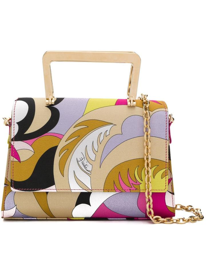 Emilio Pucci Zenzi Printed Mini Satchel - Pink