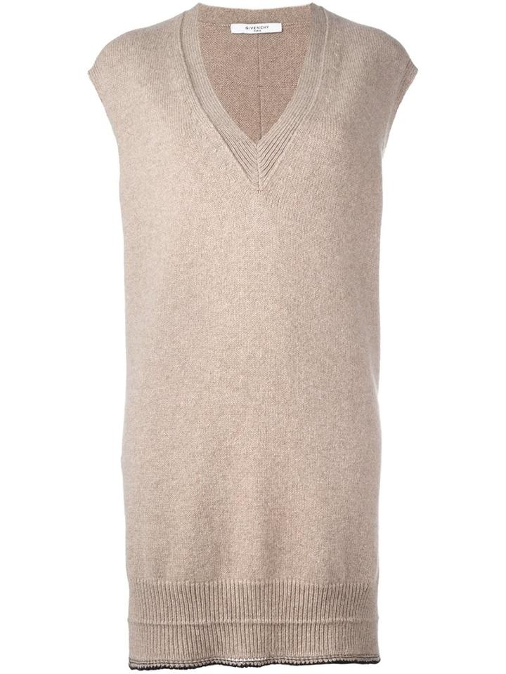 Givenchy Sleeveless Knitted Dress, Women's, Size: Medium, Nude/neutrals, Alpaca/virgin Wool