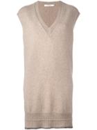 Givenchy Sleeveless Knitted Dress, Women's, Size: Medium, Nude/neutrals, Alpaca/virgin Wool