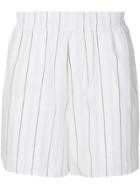 Stella Mccartney Striped Elasticated Waist Shorts - White