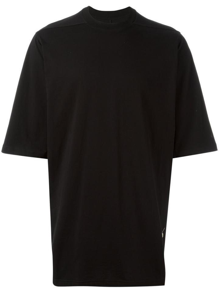 Rick Owens Drkshdw Embroidered Figure T-shirt, Men's, Black, Cotton