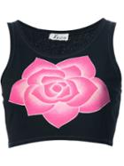 Krizia Vintage Cropped Floral Tank Top
