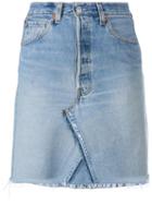 Re/done Short Denim Skirt
