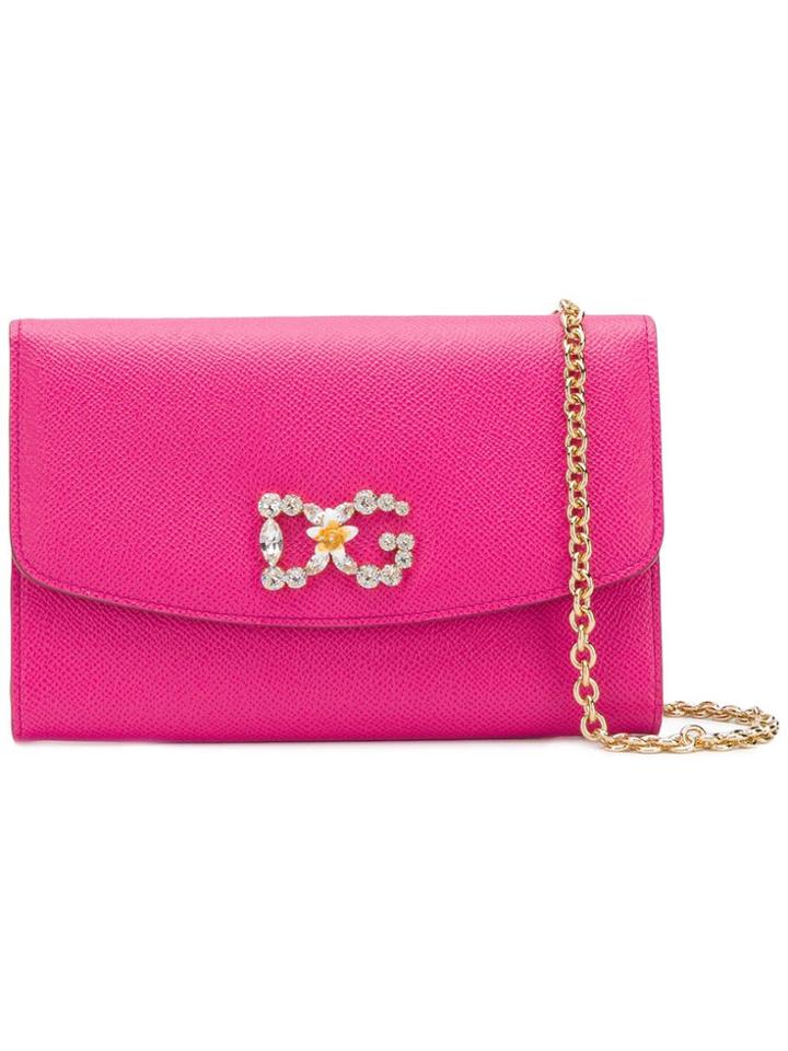 Dolce & Gabbana Embellished Dg Bag - Pink