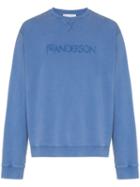 Jw Anderson China Blue Jwa Logo Embroidery Sweatshirt