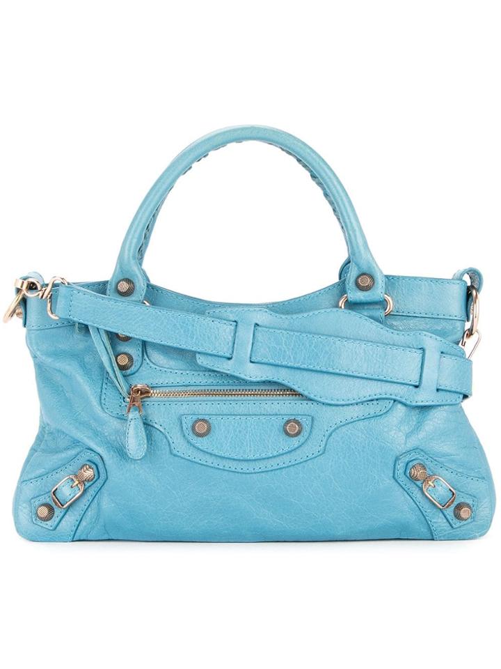 Balenciaga Vintage The Giant First 2way Hand Bag - Blue