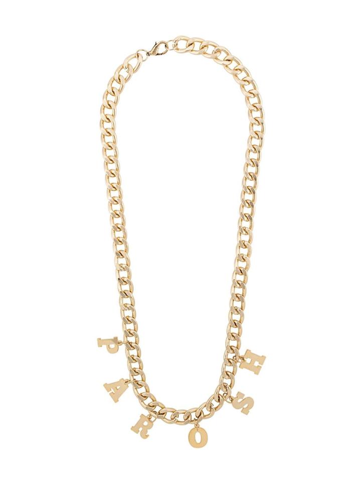 P.a.r.o.s.h. Logo Chain Necklace - Gold