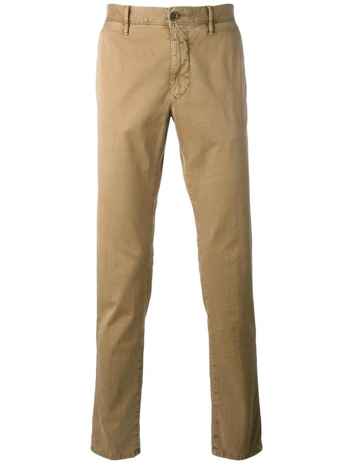 Incotex - Classic Chinos - Men - Cotton/spandex/elastane - 36, Nude/neutrals, Cotton/spandex/elastane