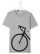 Paul Smith Junior Bike Print T-shirt - Grey