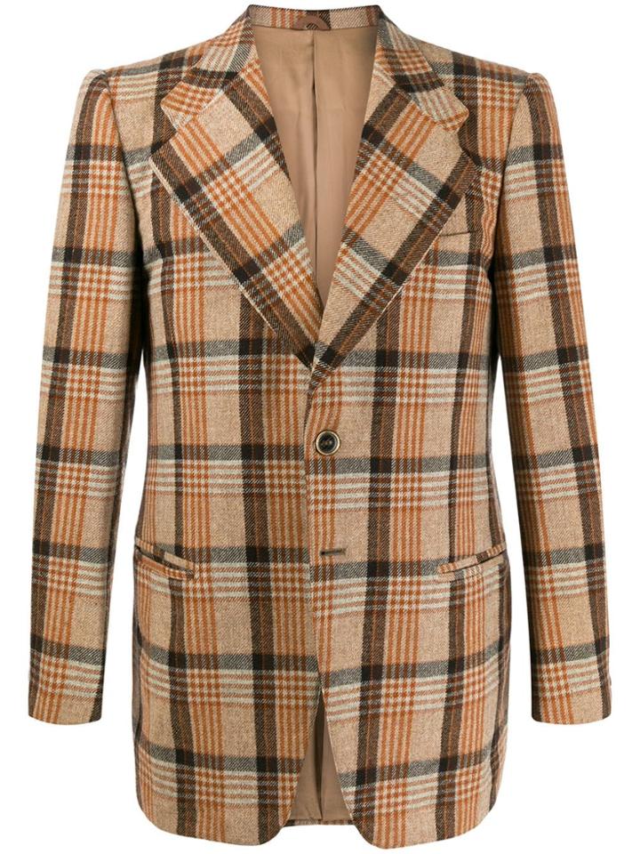 A.n.g.e.l.o. Vintage Cult 1970s King's Line's Checked Blazer -