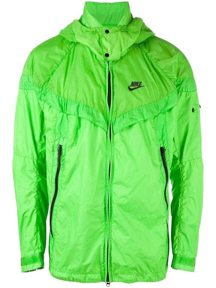 Nike Nikelab X Stone Island Pk Wind Runner Jacket, Men's, Size: Large, Green, Polyamide/polyurethane