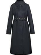 Mackintosh Black Bonded Wool Fly-fronted Trench Coat Lr-061