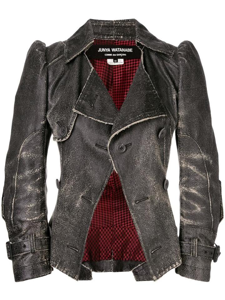 Junya Watanabe Comme Des Garçons Pre-owned Worn Out Fitted Jacket -