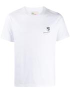 Esteban Cortazar Embroidered Face T-shirt - White