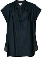 Nili Lotan - Voile Andres Top - Women - Cotton - M, Blue, Cotton