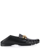 Versace Medusa Medallion Leather Loafers - Black