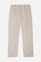 Ami Alexandre Mattiussi Double Pleat Wide Leg Trousers, Men's, Size: 36, Nude/neutrals, Cotton