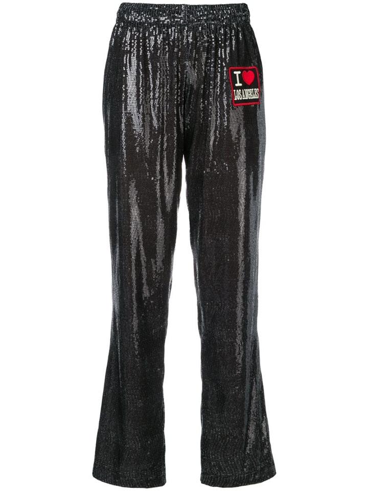 History Repeats Patch Straight-leg Trousers - Black