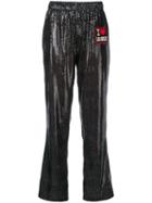 History Repeats Patch Straight-leg Trousers - Black