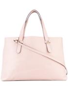 Borbonese - Classic Tote - Women - Leather/polyester - One Size, Pink/purple, Leather/polyester