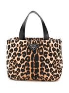 Prada Leopard Print Tote Bag - Neutrals