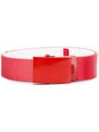 Diesel Red Tag Enamelled Buckle Belt