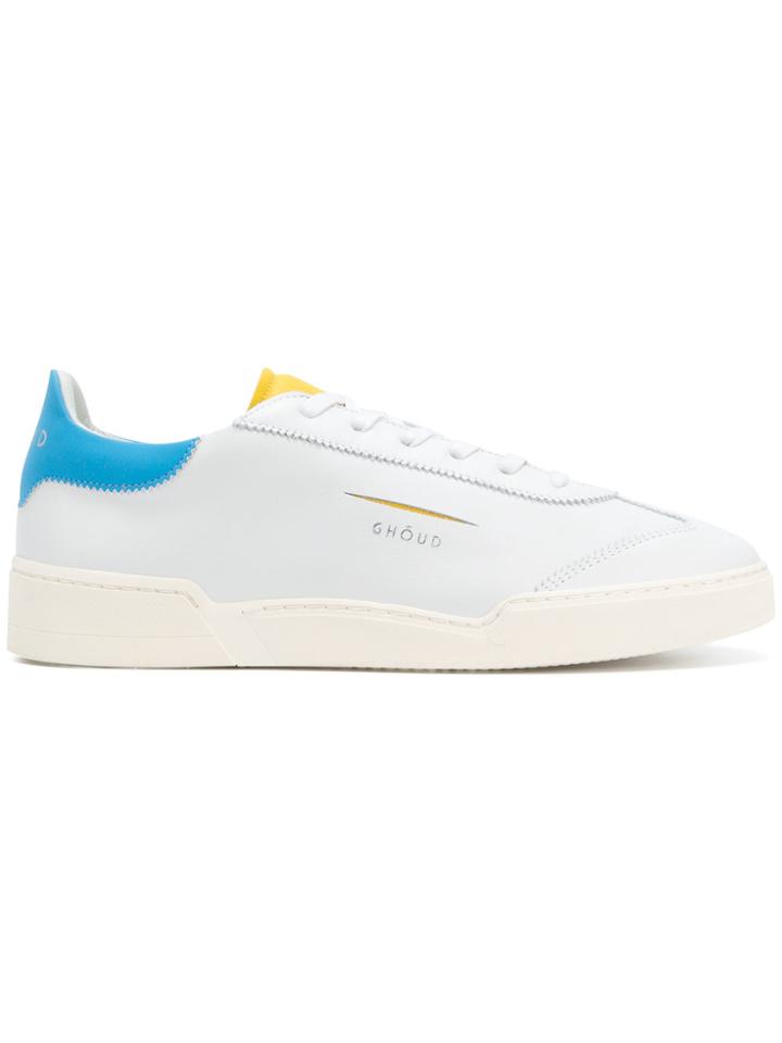 Ghoud Embossed Logo Lace-up Sneakers - White