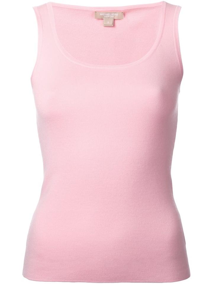 Michael Kors Scoop Neck Tank Top, Women's, Size: Small, Pink/purple, Cashmere