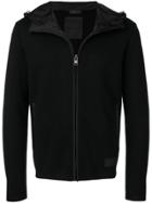 Prada Jersey Zipped Hoodie - Black