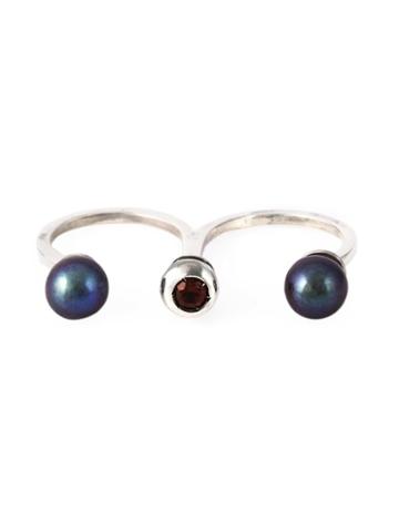 Maria Teresa Sottile Pearl Double Ring