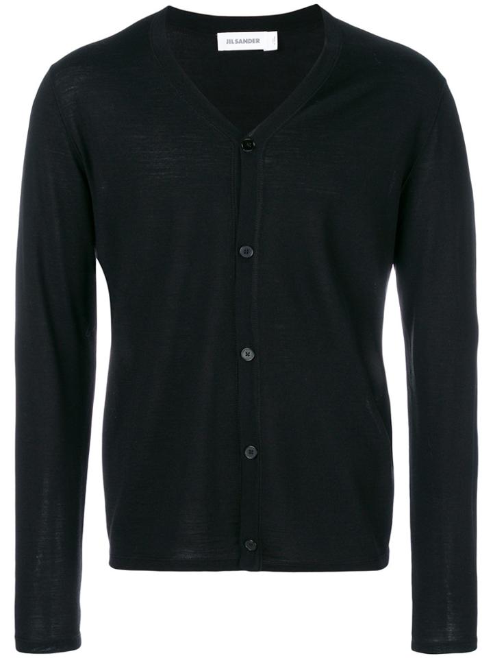 Jil Sander V-neck Cardigan - Black