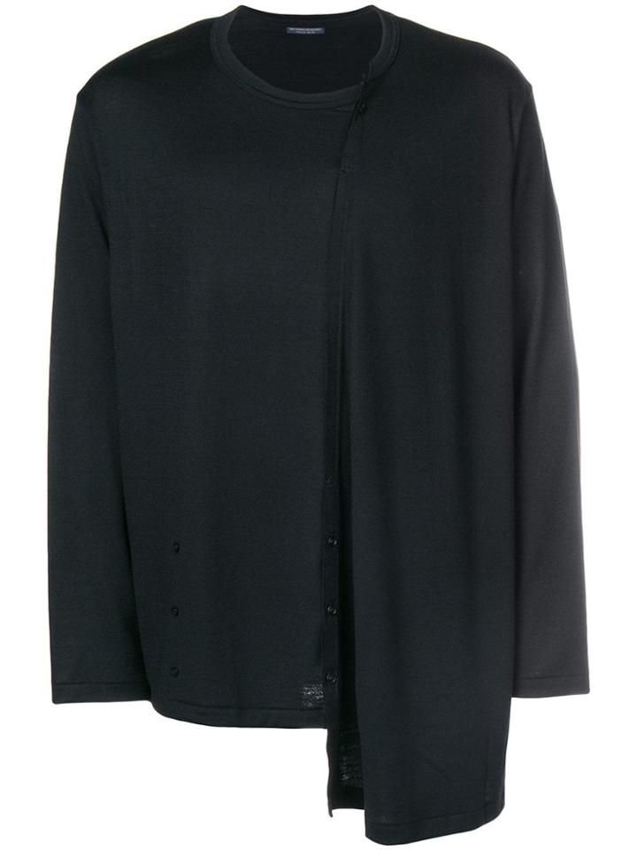 Yohji Yamamoto Asymmetric Hem Jumper - Black