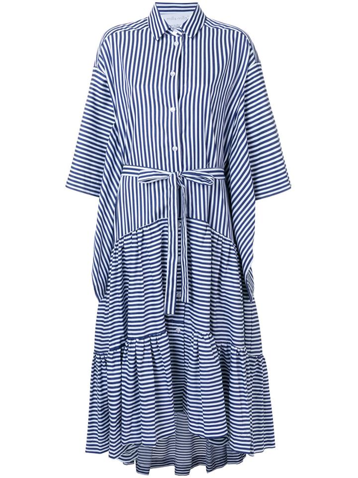 Milla Milla Striped Asymmetric Dress - Blue
