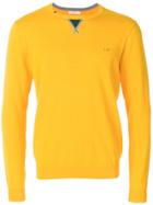 Sun 68 Contrast Detail Sweater - Yellow & Orange