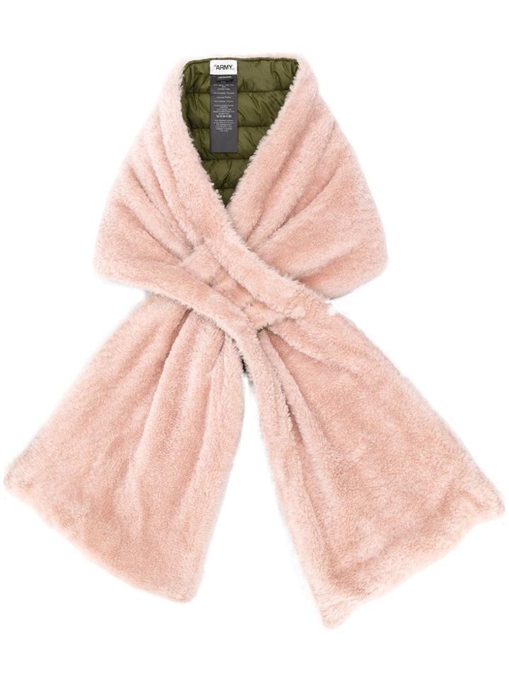 Yves Salomon Army Merino And Nylon Scarf - Pink