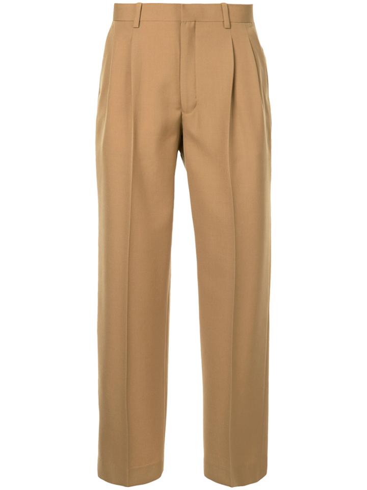 N. Hoolywood Wide Leg Cropped Pants - Brown