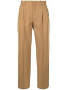N. Hoolywood Wide Leg Cropped Pants - Brown