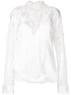 Ermanno Scervino Lace Cut Out Blouse - White