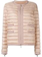 Moncler 'lissy' Padded Jacket, Women's, Size: 1, Nude/neutrals, Polyamide/feather Down