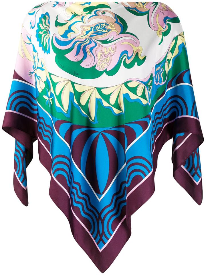 Emilio Pucci Asymmetric Draped Blouse - White