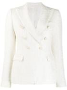 Tagliatore Double Buttoned Jacket - White