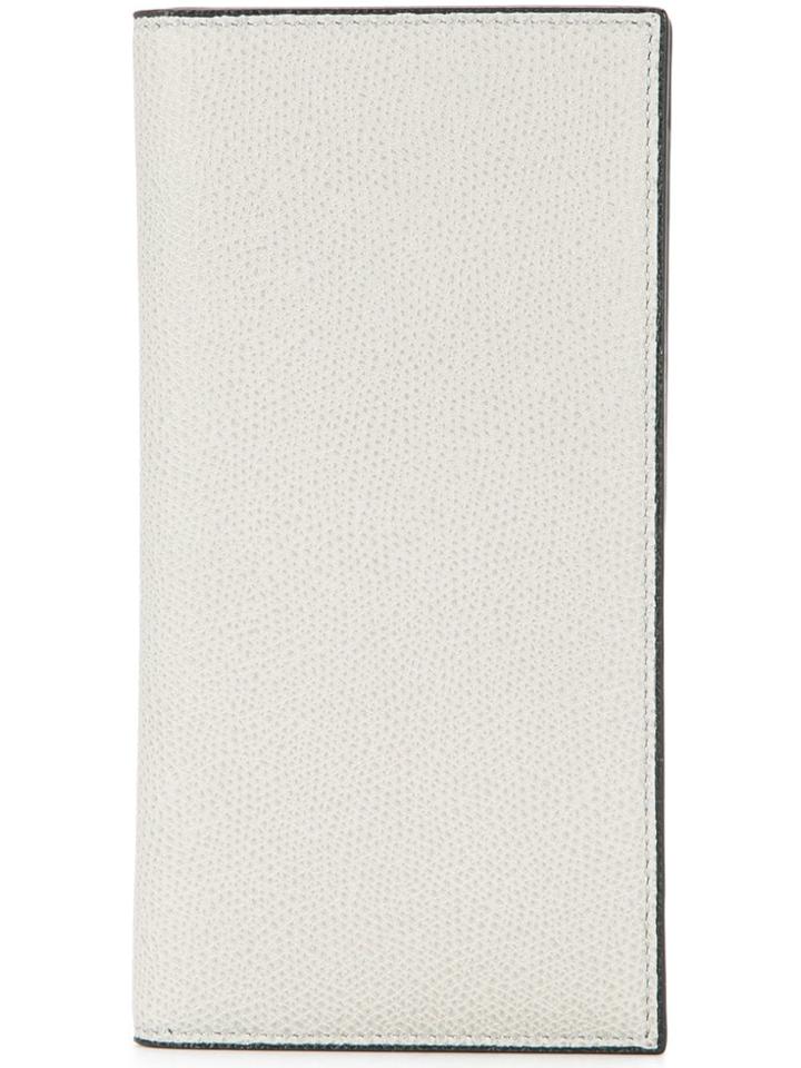 Valextra Foldover Card Wallet - Grey